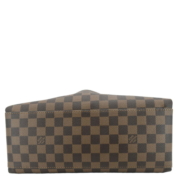 LOUIS VUITTON Odeon MM Damier Ebene Tote Bag Black