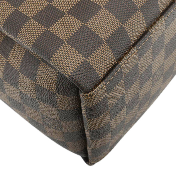 LOUIS VUITTON Odeon MM Damier Ebene Tote Bag Black