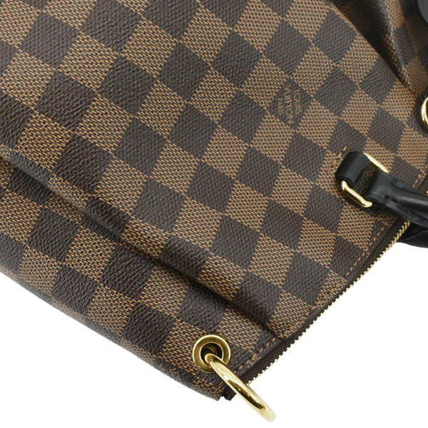 LOUIS VUITTON Odeon MM Damier Ebene Tote Bag Black