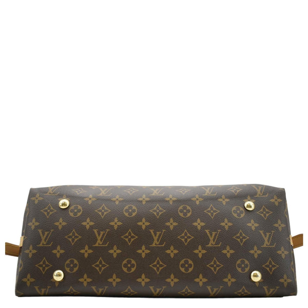 LOUIS VUITTON Carryall MM Monogram Canvas Shoulder Bag Brown