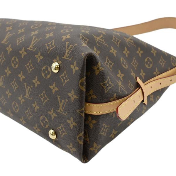 LOUIS VUITTON Carryall MM Monogram Canvas Shoulder Bag Brown