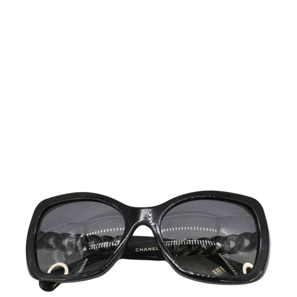 CHANEL 5305 - c.501/S8 Square Frame Chain-Link Sunglasses Black