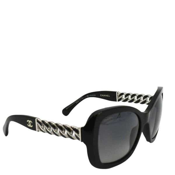 CHANEL 5305 - c.501/S8 Square Frame Chain-Link Sunglasses Black