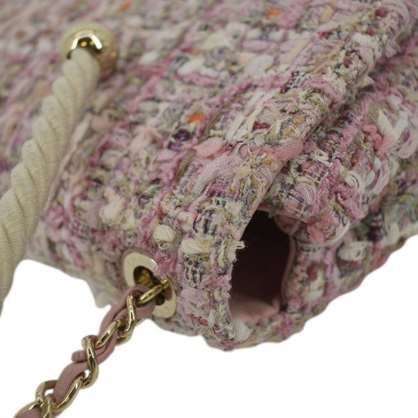 CHANEL Pearl Mini Quilted Leather Top Handle Shoulder Bag Multicolor