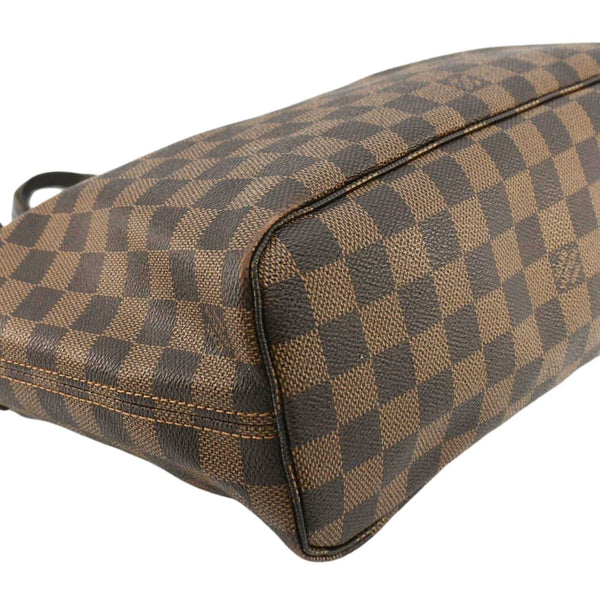 LOUIS VUITTON Neverfull PM Damier Ebene Tote Shoulder Bag Brown