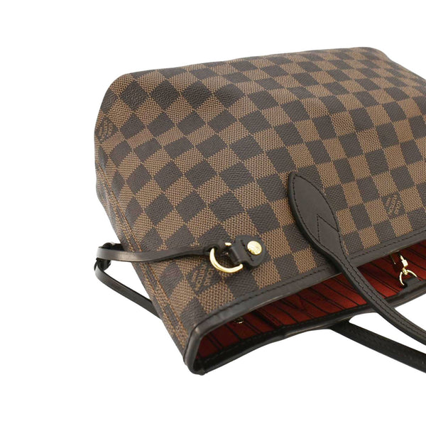 LOUIS VUITTON Neverfull PM Damier Ebene Tote Shoulder Bag Brown