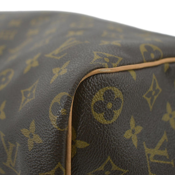 LOUIS VUITTON Speedy 40 Bandouliere Heritage Monogram Canvas Travel Bag Brown