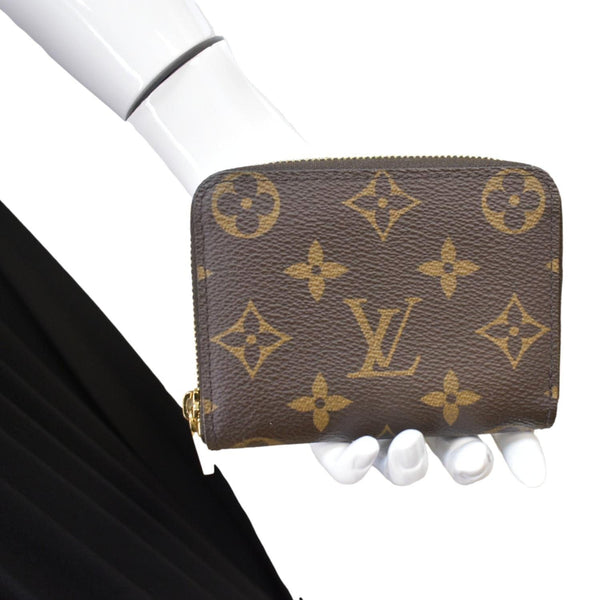 LOUIS VUITTON Monogram Canvas Zippy Coin Purse Brown