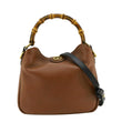 GUCCI Diana Small Leather Top Handle Tote Bag Chocolate Brown 746251