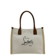 CHRISTIAN LOUBOUTIN Nastroloubi Canvas Tote Bag Off White