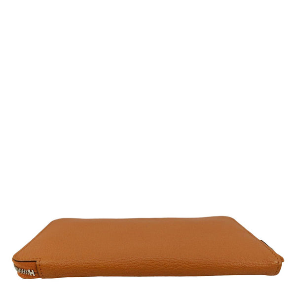 HERMES Classique Epsom Leather Long Zippy Wallet Orange