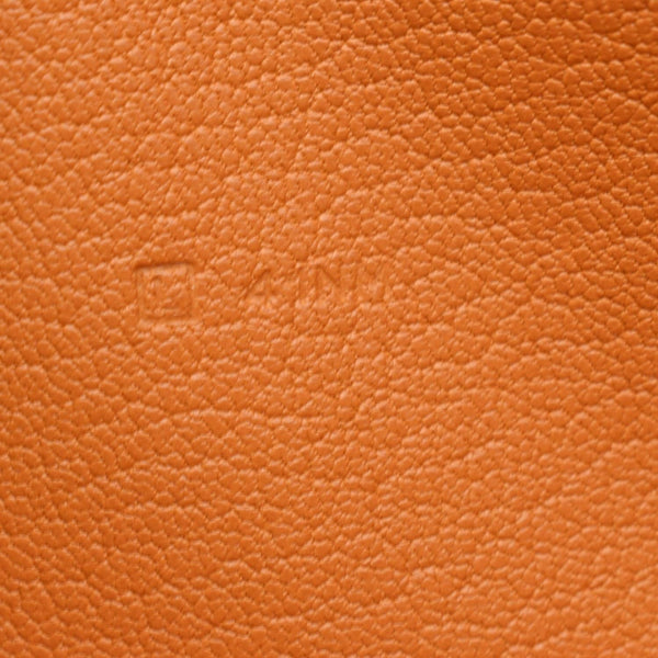 HERMES Classique Epsom Leather Long Zippy Wallet Orange