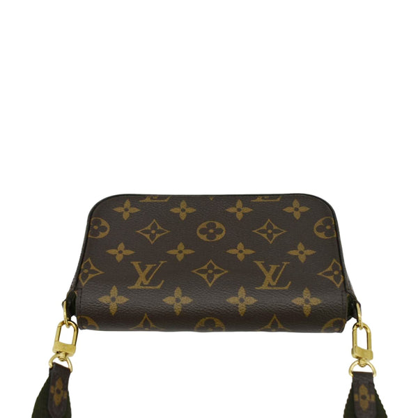 LOUIS VUITTON Felicie Strap & Go Pochette Monogram Canvas Crossbody Bag Brown