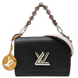 LOUIS VUITTON Twist MM  Shoulder Bag Black front look