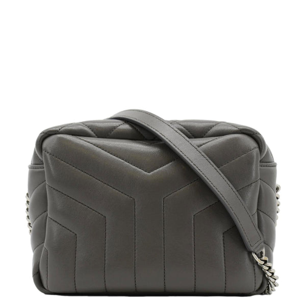 Saint laurent small quilted monogram leather bag online