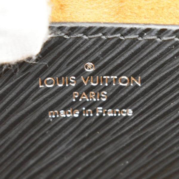 LOUIS VUITTON Twist MM Braided Handle Epi Leather Shoulder Bag Black