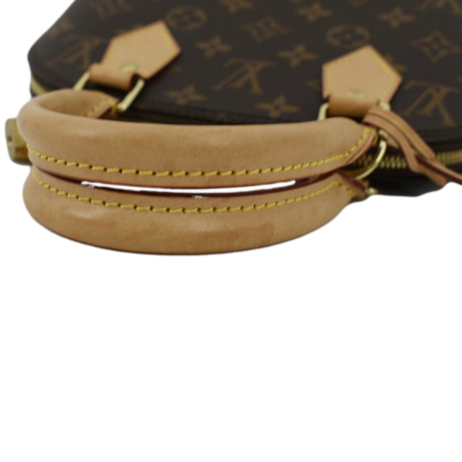 Auth LOUIS VUITTON Alma BB Monogram Canvas Satchel Crossbody Bag