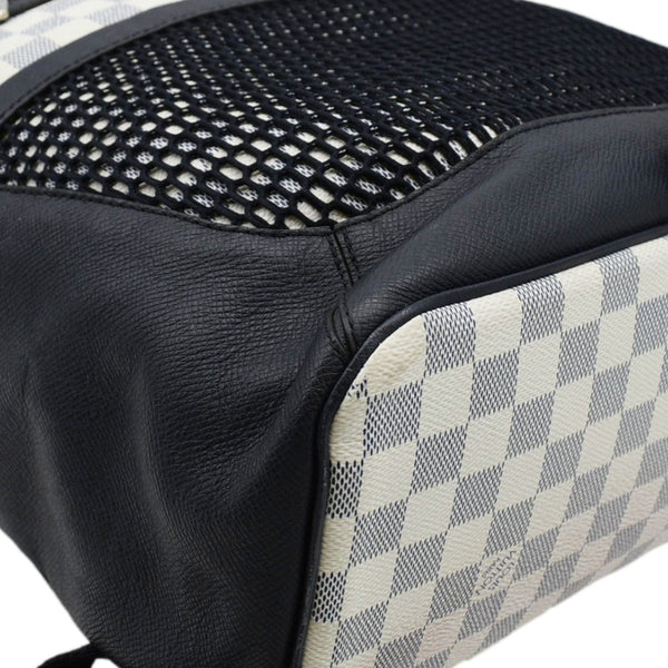 LOUIS VUITTON Matchpoint Damier Azur Backpack White