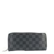 LOUIS VUITTON Damier Graphite Vertical Zippy Wallet Black