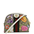 GUCCI Ophidia Flora Dome Small GG Supreme Monogram Shoulder Bag White 499621