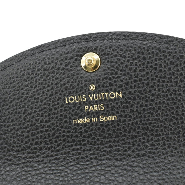 LOUIS VUITTON Rosalie Monogram Empriente Leather Coin Purse Black