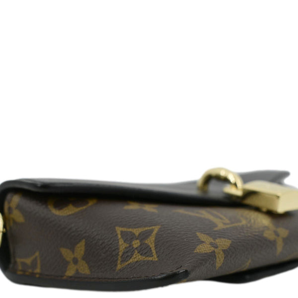 LOUIS VUITTON Padlock On Strap Monogram Canvas Shoulder Bag Black