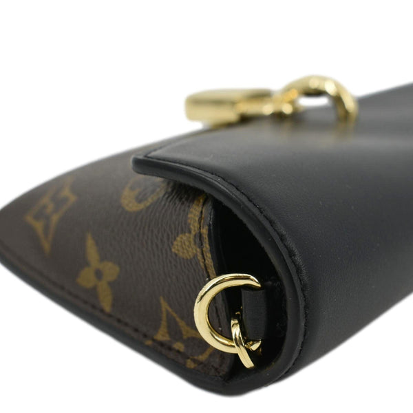 LOUIS VUITTON Padlock On Strap Monogram Canvas Shoulder Bag Black