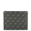 GUCCI Tiger Print GG Supreme Canvas Clutch Bag Black 575136