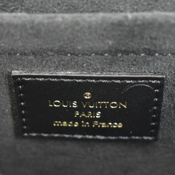 LOUIS VUITTON Padlock On Strap Monogram Canvas Shoulder Bag Black