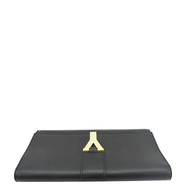 YVES SAINT LAURENT Classic Y Ligne Smooth Calfskin Leather Wallet Black