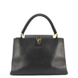 LOUIS VUITTON Capucines Taurillon Leather Shoulder Bag Black