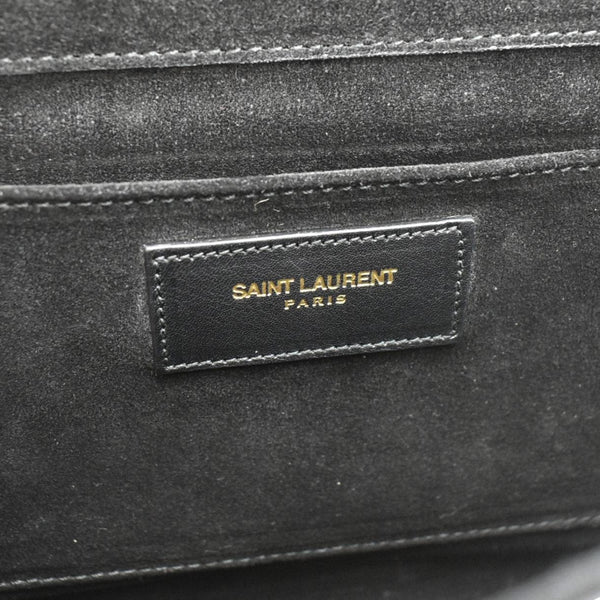 YVES SAINT LAURENT Classic Y Ligne Smooth Calfskin Leather Wallet Black