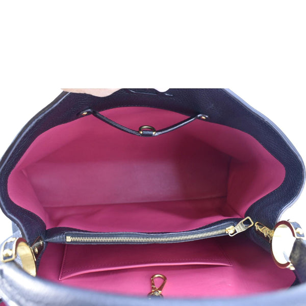 LOUIS VUITTON Capucines Taurillon Leather Shoulder Bag Black