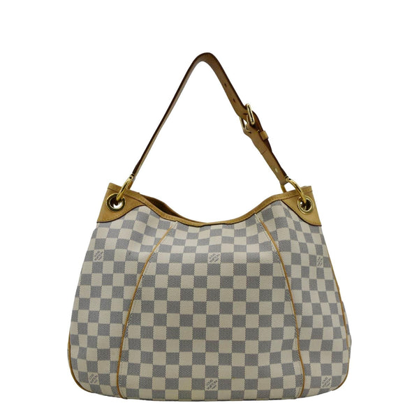 LOUIS VUITTON Galliera PM Damier Azur Hobo Bag White