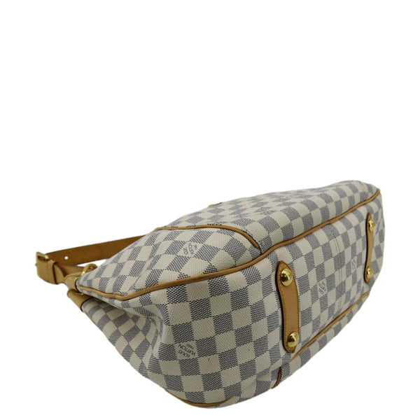 LOUIS VUITTON Galliera PM Damier Azur Hobo Bag White