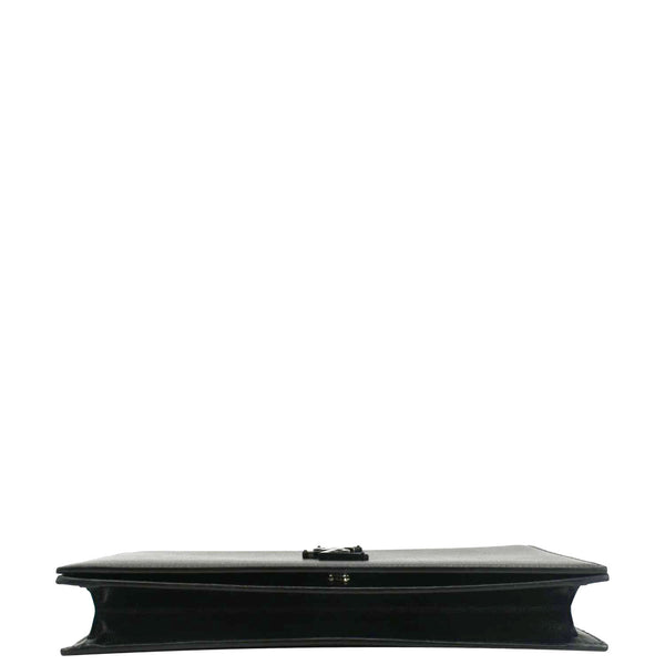 YVES SAINT LAURENT Kate Grained Leather Clutch Black