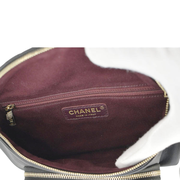 CHANEL Affinity Quilted Caviar Leather Waist Belt Bag Black