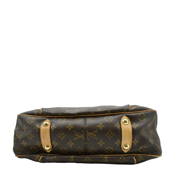 LOUIS VUITTON Galliera PM Monogram Canvas Shoulder Bag Brown