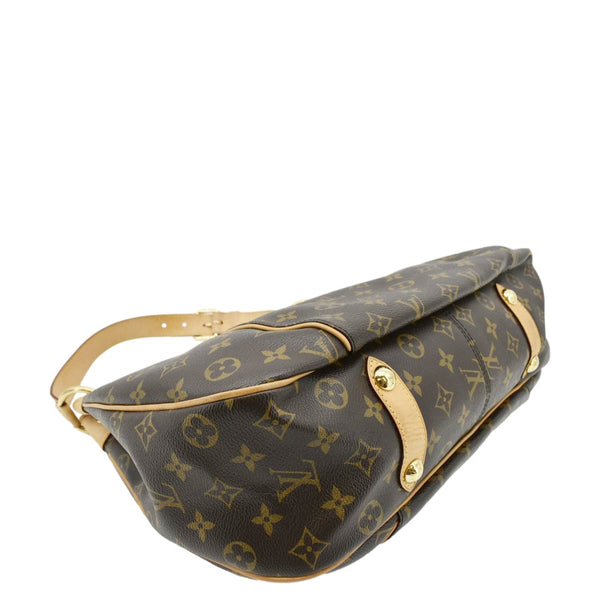 LOUIS VUITTON Galliera PM Monogram Canvas Shoulder Bag Brown