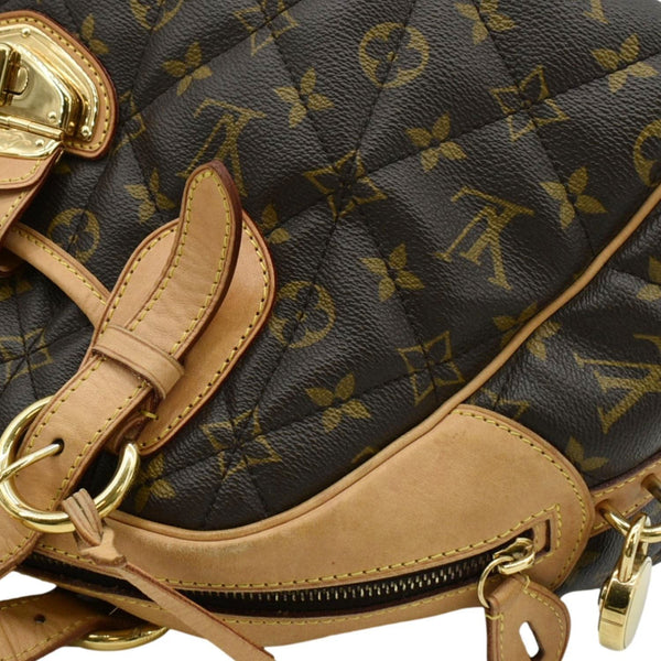 LOUIS VUITTON Etoile Bowling Monogram Canvas Satchel Bag Brown