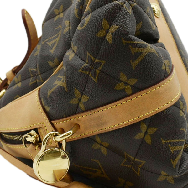 LOUIS VUITTON Etoile Bowling Monogram Canvas Satchel Bag Brown