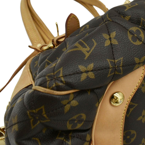 LOUIS VUITTON Etoile Bowling Monogram Canvas Satchel Bag Brown