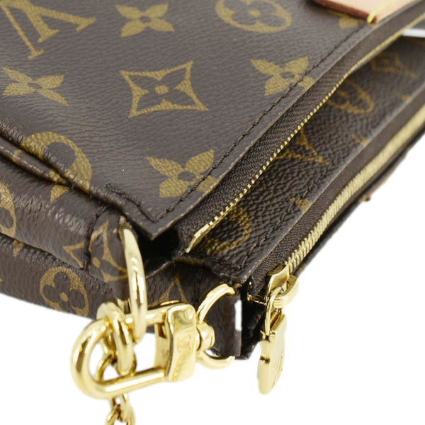 LOUIS VUITTON Multi Pochette Accessoires Monogram Canvas Shoulder Bag Brown