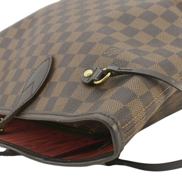 LOUIS VUITTON Neverfull MM Damier Ebene Tote Bag Brown