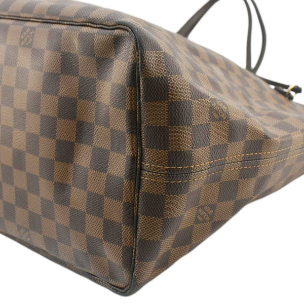 LOUIS VUITTON Neverfull GM Damier Ebene Tote Shoulder Bag Brown