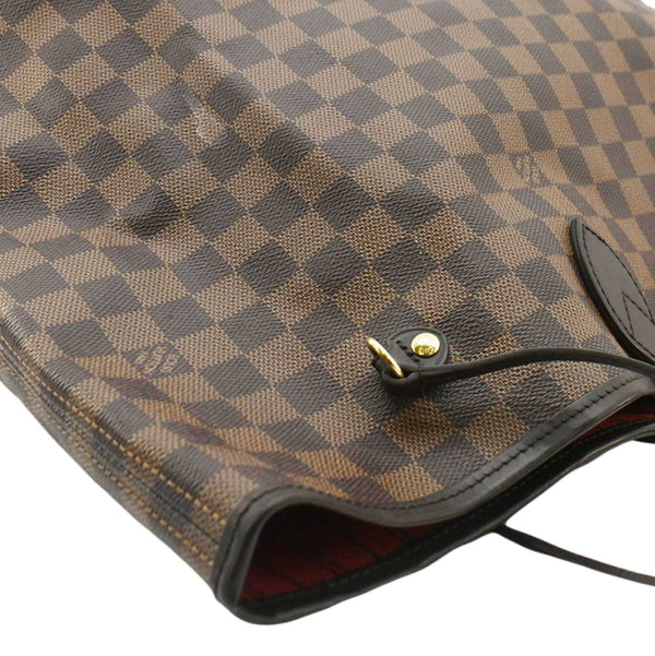 LOUIS VUITTON Neverfull GM Damier Ebene Tote Shoulder Bag Brown