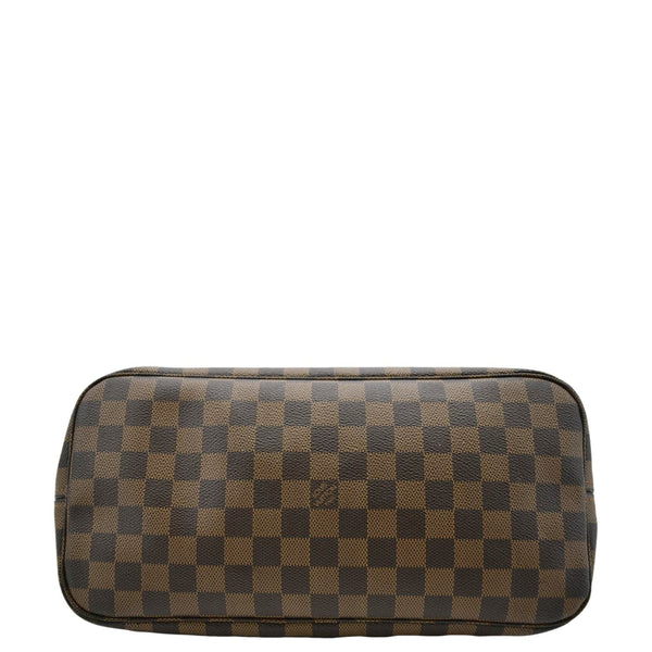 LOUIS VUITTON Neverfull MM Damier Ebene Tote Bag Brown