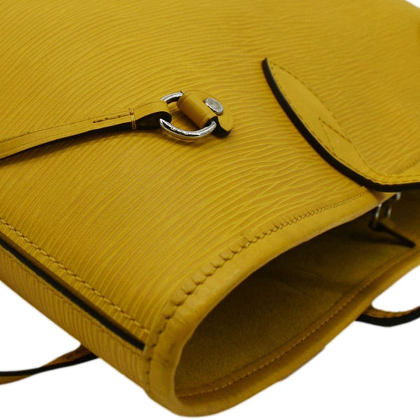 LOUIS VUITTON Neverfull MM Epi Leather Shoulder Bag Yellow