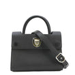 CHRISTIAN DIOR Diorever Flap Leather Shoulder Bag Black