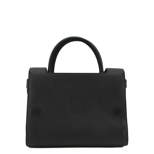 CHRISTIAN DIOR Diorever Flap Leather Shoulder Bag Black